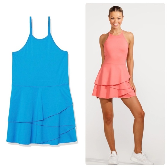 EleVen By Venus Williams Flirty Sporty Cosmos Quick-Dry Tennis Dress Blue | XS - Picture 1 of 7